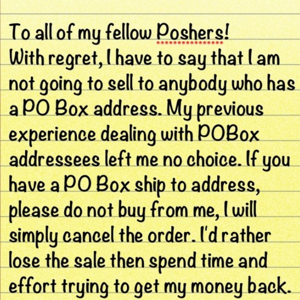 ‼️IF YOU HAVE A PO Box shipping address....‼️